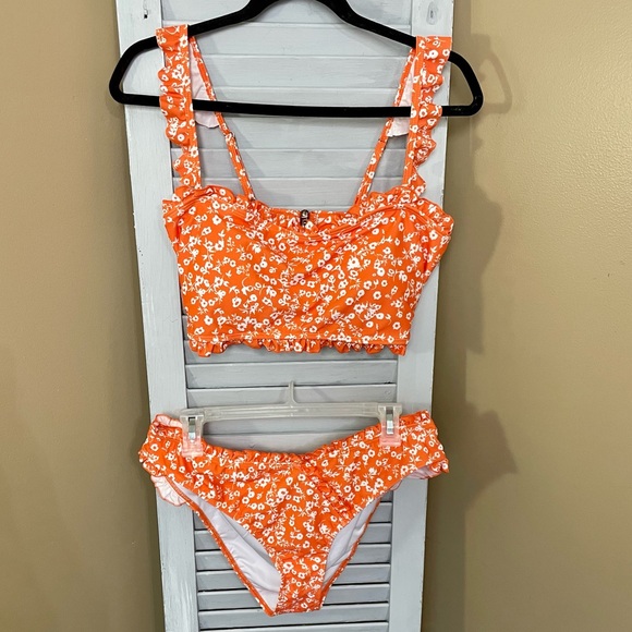 Pink Lily Other - PINK LILY Floral Bikini Set Promise of Sunshine